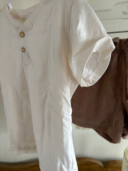 Ensemble 2-3ans short ratine