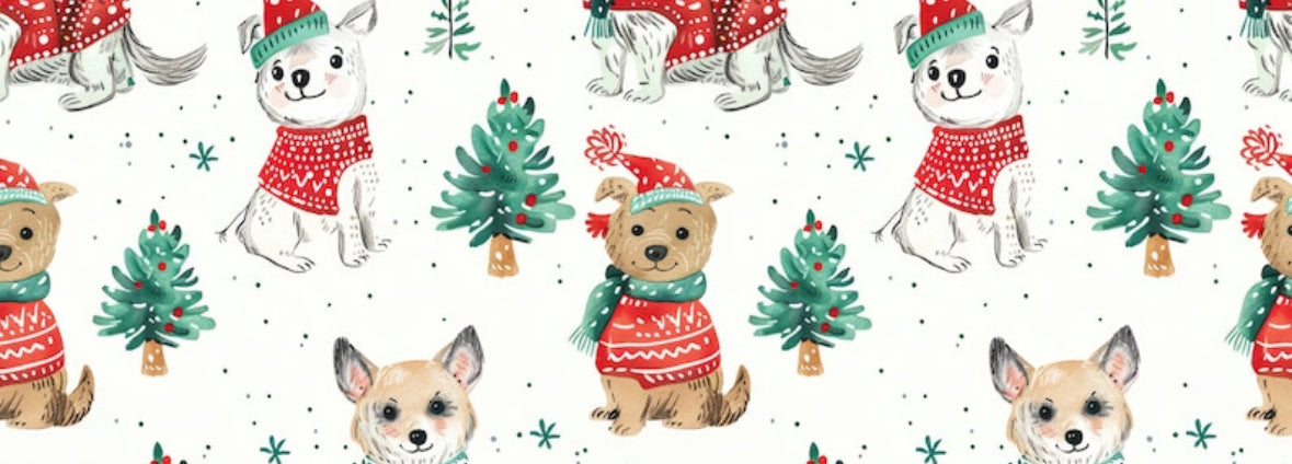 Couverture Minky - chiens des fêtes