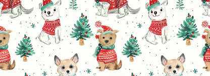 Couverture Minky - chiens des fêtes