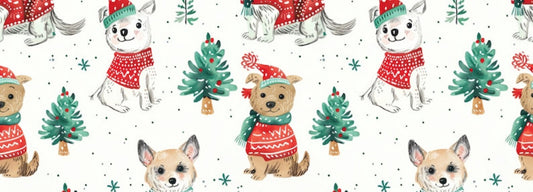 Couverture Minky - chiens des fêtes