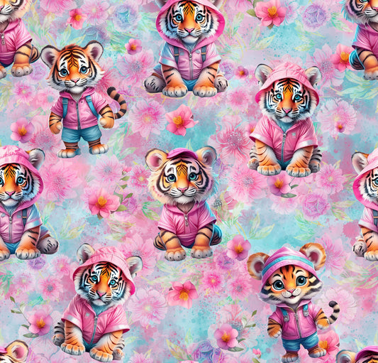 Couverture Minky - tigre