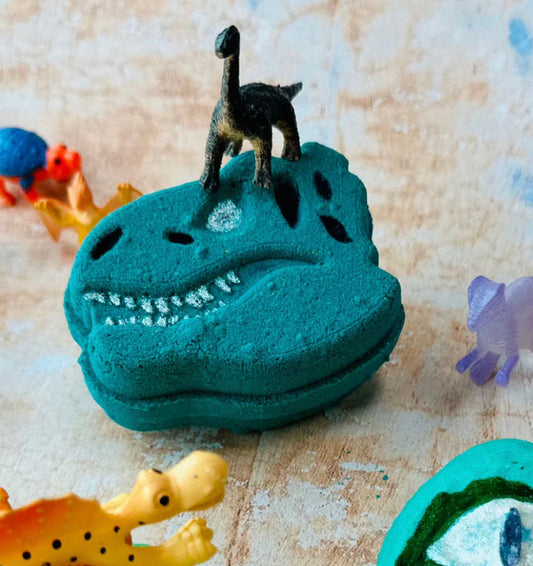 Bombe de bain potion de bain dinosaure