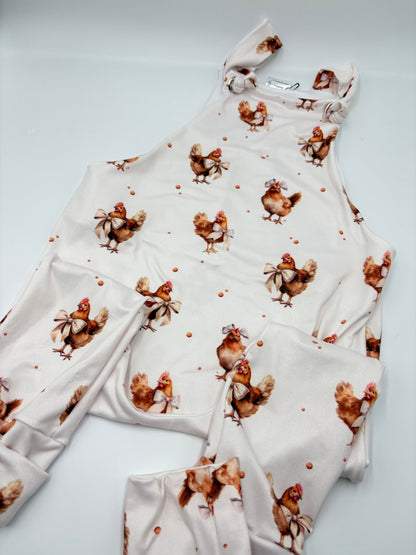 Salopette évolutive POULES 3-6ans NEUF