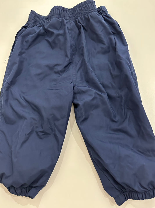 Pantalon de toile bleu marin 6-12 mois