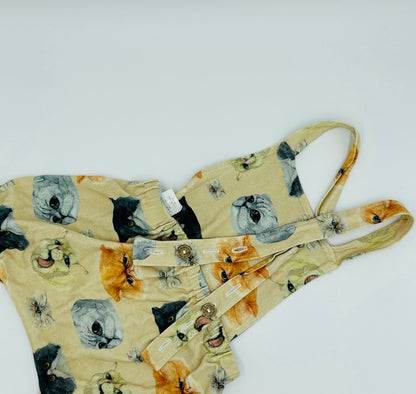 Barboteuse chat 12 - 24m Little Yogi - Boutique friperie le placard de Jeanne et cie