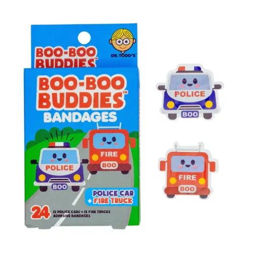 Boo Boo Buddies - Pansements - Pompiers polices - Boutique friperie le placard de Jeanne et cie