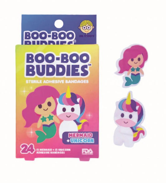 Boo Boo Buddies - Pansements - Sirène et Licorne - Boutique friperie le placard de Jeanne et cie