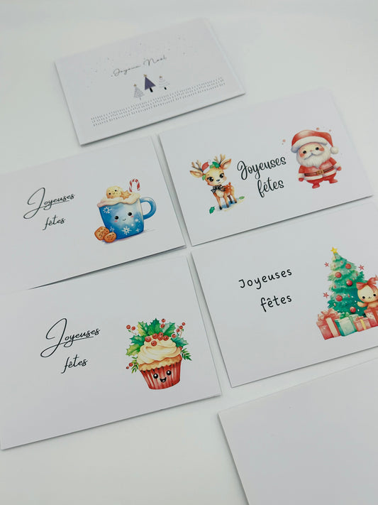 Cartes de Noël - (5) - Boutique friperie le placard de Jeanne et cie