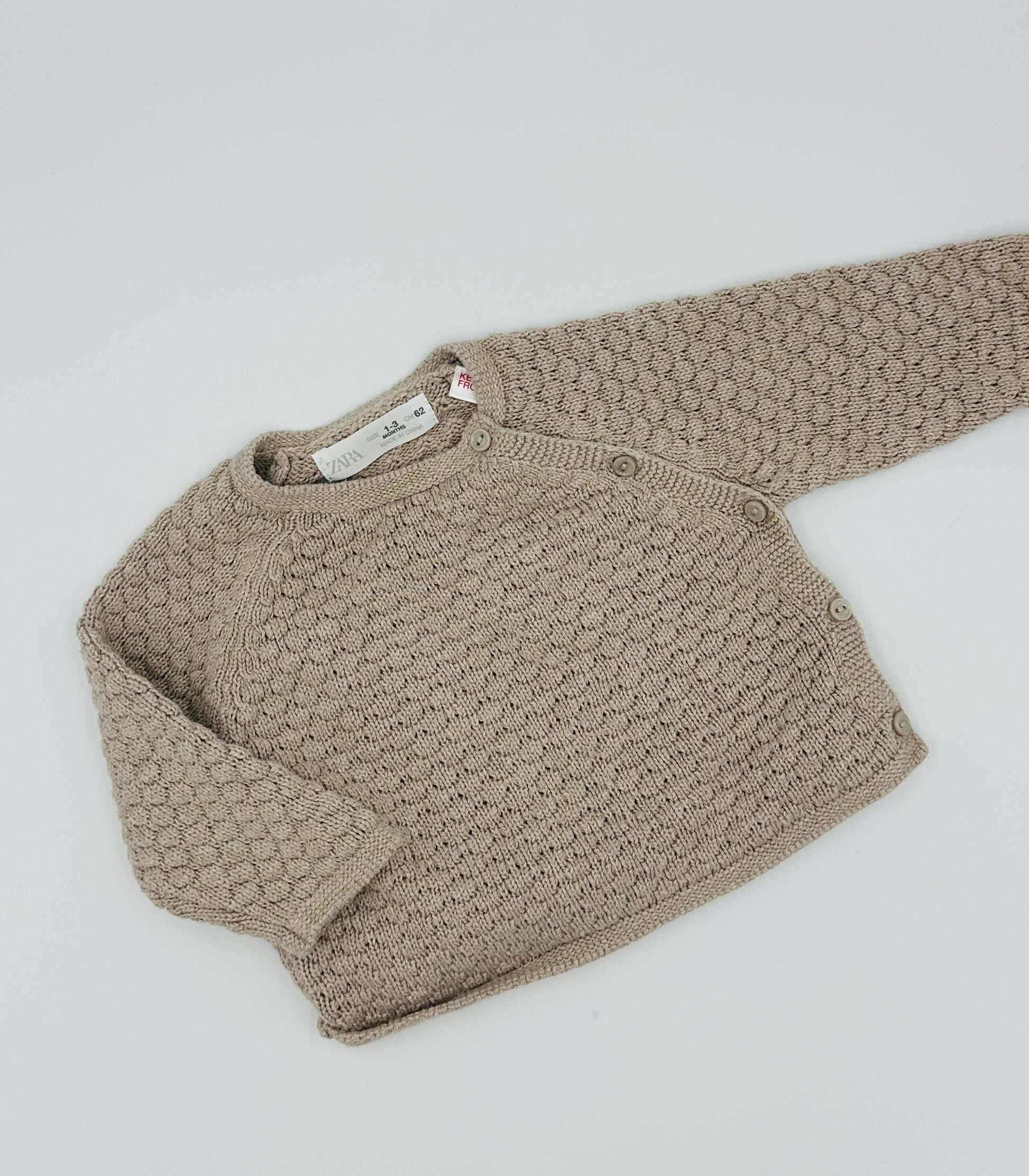 Chandail tricot 1 - 3m - Boutique friperie le placard de Jeanne et cie