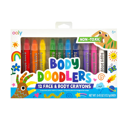 Crayons corps et visage ! Body Doodlers - Ooly - Boutique friperie le placard de Jeanne et cie
