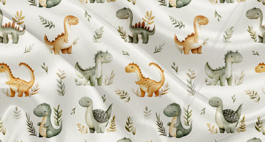 Couverture Minky - dino