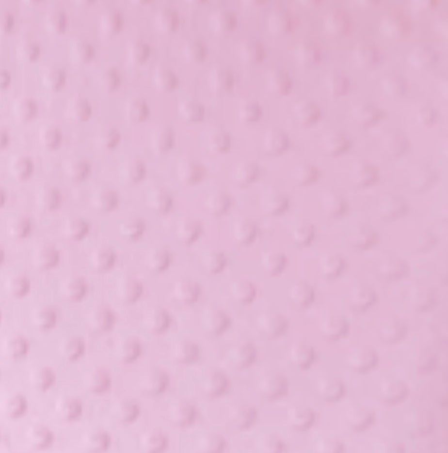 *Doudou Minky - fleuris rose (choix de couleurs verso) - Boutique friperie le placard de Jeanne et cie