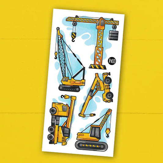 Tatouages temporaires Grues de construction