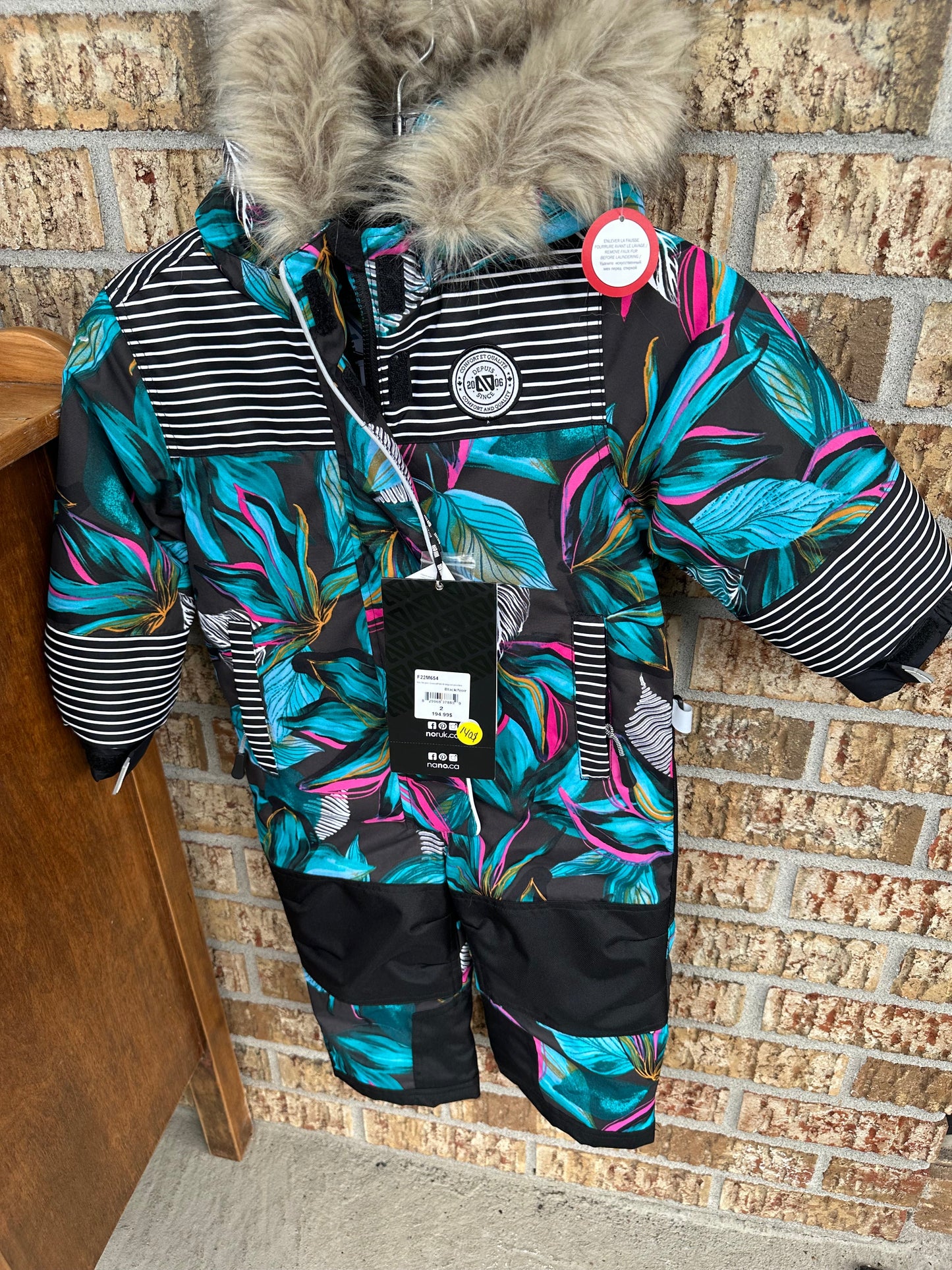 Habit de neige 2ans - Boutique friperie le placard de Jeanne et cie