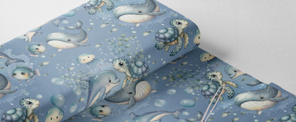 Couverture Minky - mer