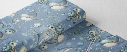 Couverture Minky - mer