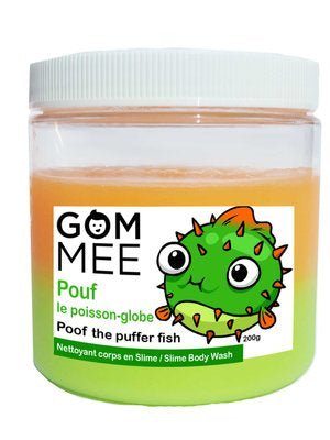 Nettoyant pour le corps Slime Pouf le poisson Globe 200g - gommee - Boutique friperie le placard de Jeanne et cie