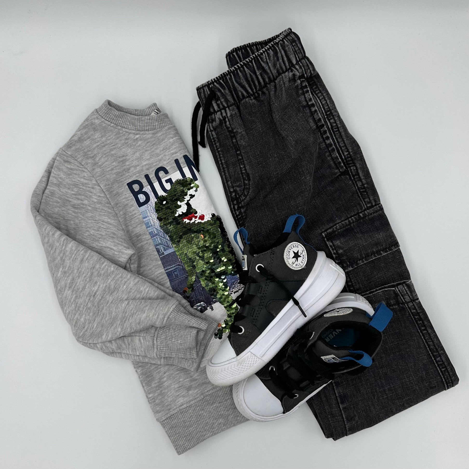 Pantalon cargo coupe ample 3 - 4ans - Boutique friperie le placard de Jeanne et cie