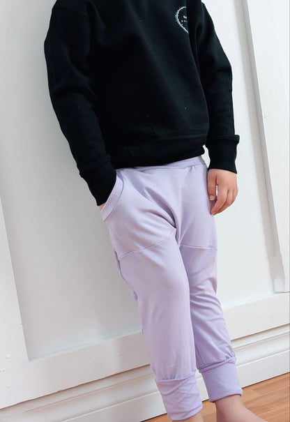 Pantalon évolutif lavande - Boutique friperie le placard de Jeanne et cie