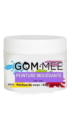 Peinture moussante nettoyant pour le corps lilas 60g - gommee - Boutique friperie le placard de Jeanne et cie