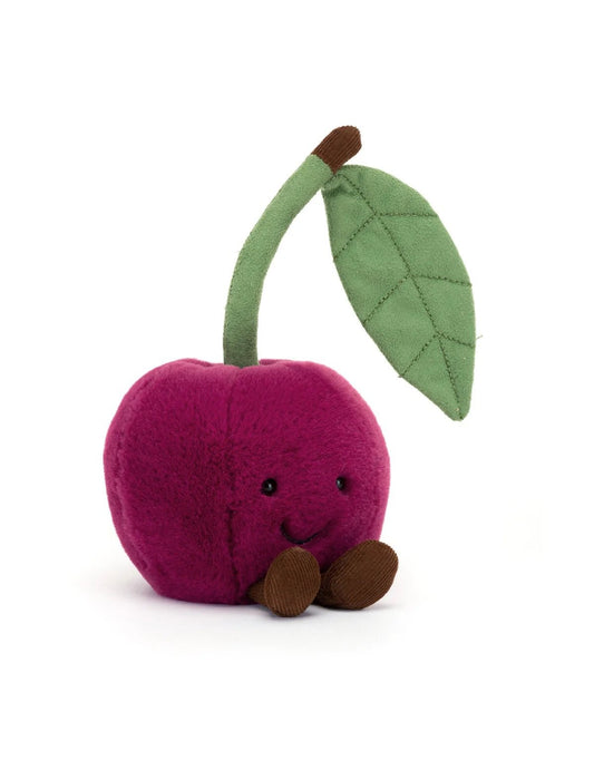 Peluche cerise amuseable cherry Jellycat - Boutique friperie le placard de Jeanne et cie