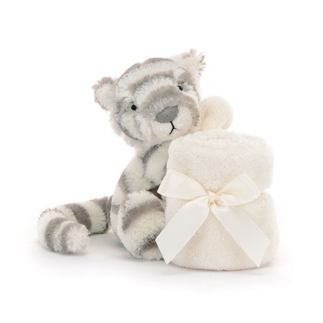 Peluche doudou bashful tigre des neiges Jellycat - Boutique friperie le placard de Jeanne et cie