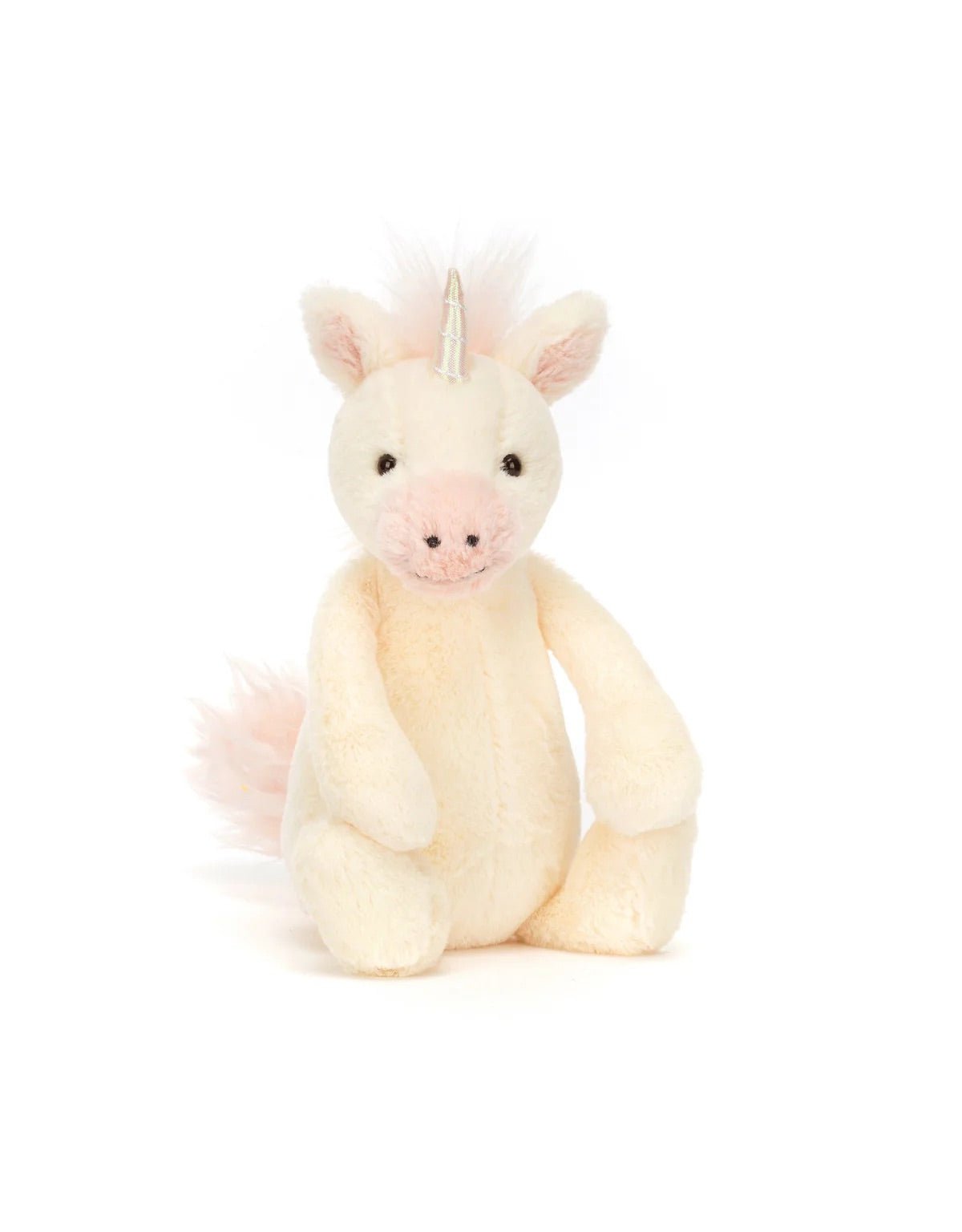 Peluche Licorne bashful petit Jellycat - Boutique friperie le placard de Jeanne et cie