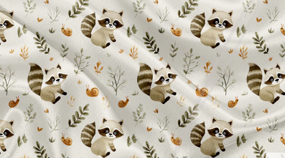 Couverture Minky - ratons