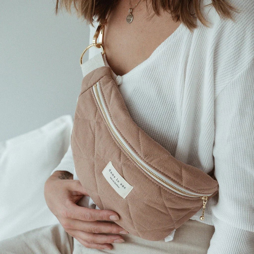 Sac banane matelassé - Dans le sac ! - Boutique friperie le placard de Jeanne et cie