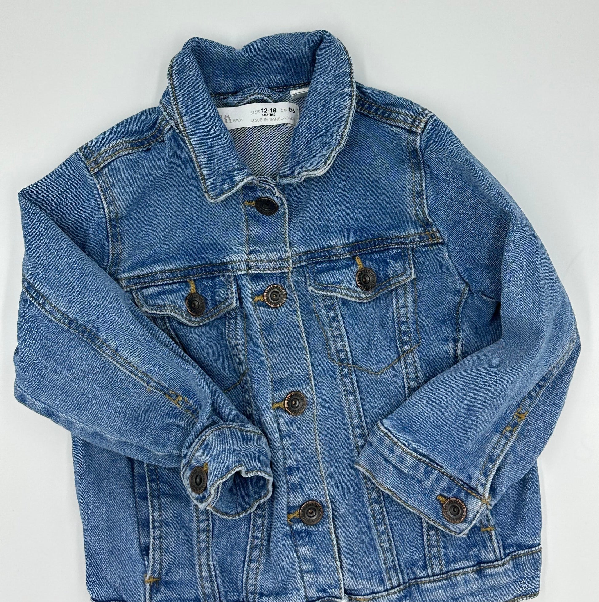 Veste Jeans 12 - 18m - Boutique friperie le placard de Jeanne et cie