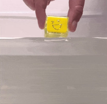 Cubes lumineux jaune alex pour le bain - Glo pals