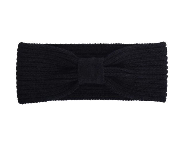 Bandeau de tête en tricot - Noir - LP APPAREL - Boutique friperie le placard de Jeanne et cie