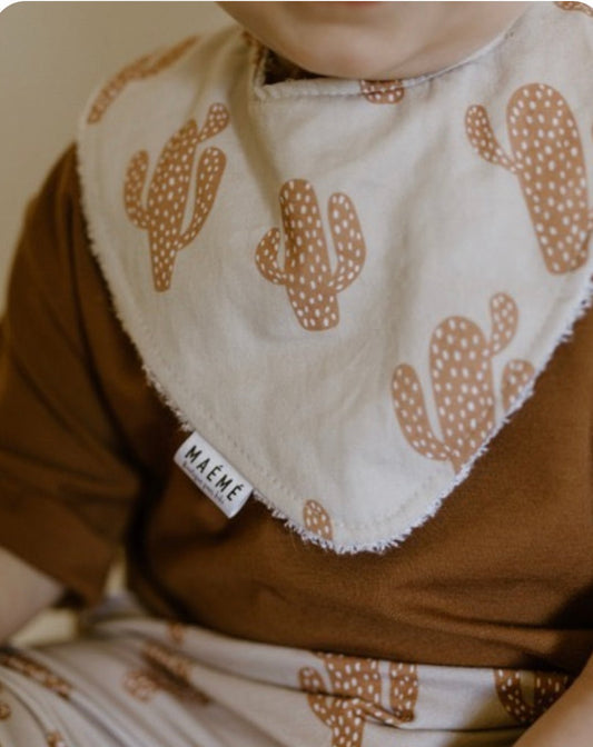 Bavoir cactus - Maémé - Boutique friperie le placard de Jeanne et cie