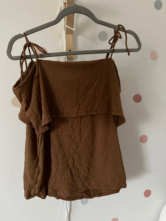 Camisole allaitement large lait de poule - Boutique friperie le placard de Jeanne et cie