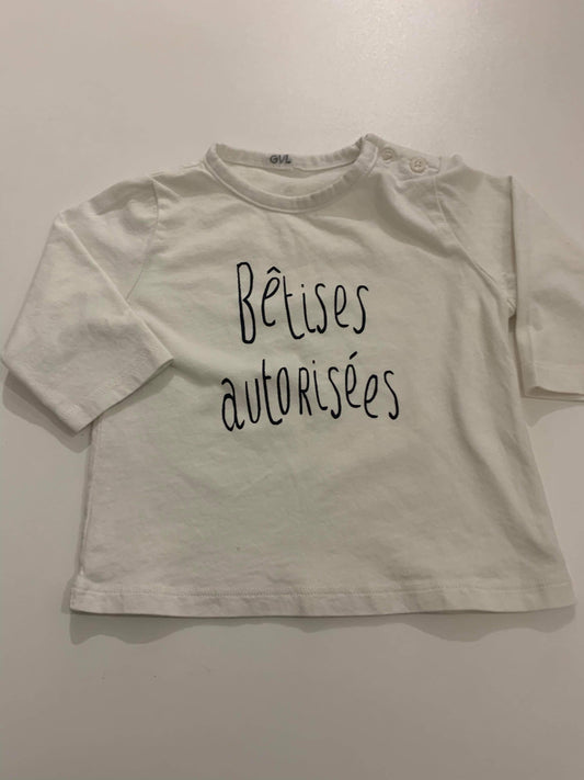 Chandail 3-6m - Boutique friperie le placard de Jeanne et cie