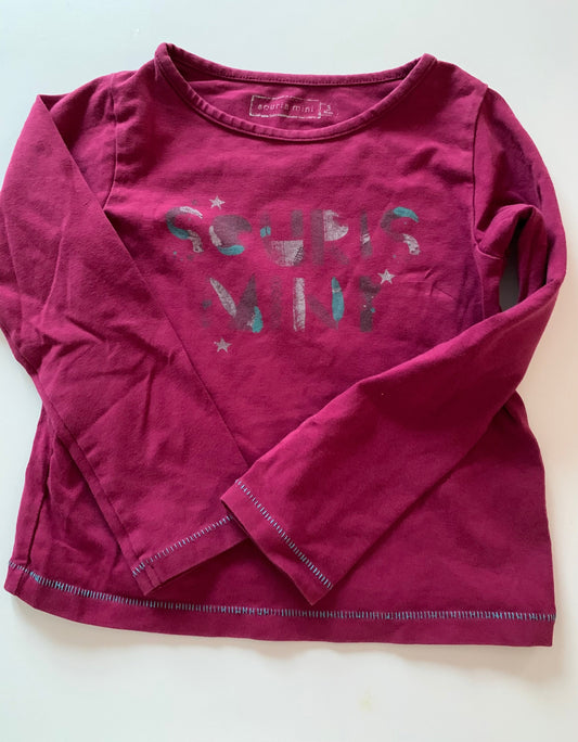 Chandail souris mini 3ans - Boutique friperie le placard de Jeanne et cie