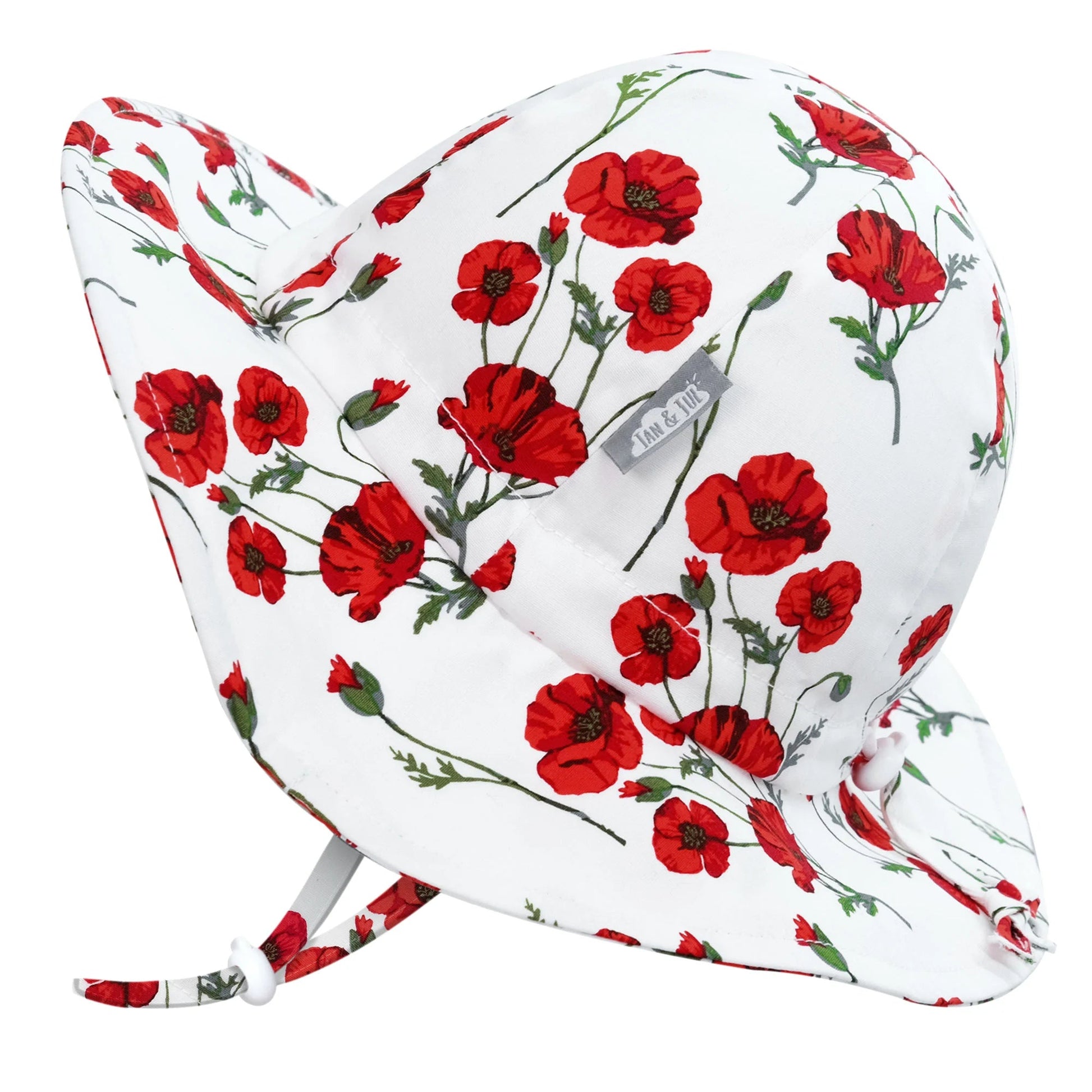 Chapeau Floppy - Red poppy - Jan&Jul - Boutique friperie le placard de Jeanne et cie