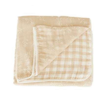 Couette 4 épaisseurs bambou coton - Adèle - Boutique friperie le placard de Jeanne et cie