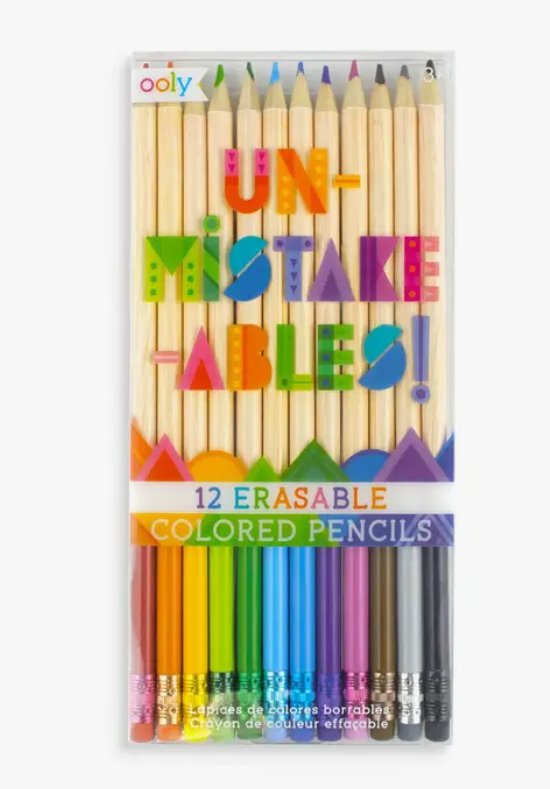 Crayons de couleur effaçables - Boutique friperie le placard de Jeanne et cie