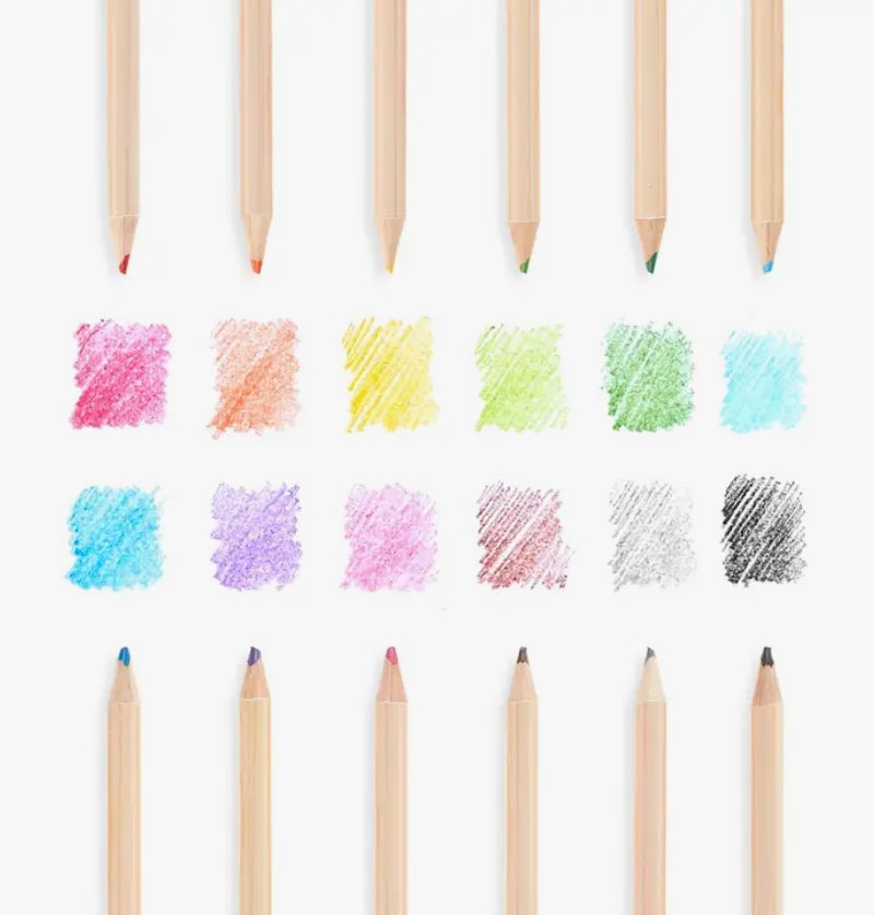 Crayons de couleur effaçables - Boutique friperie le placard de Jeanne et cie