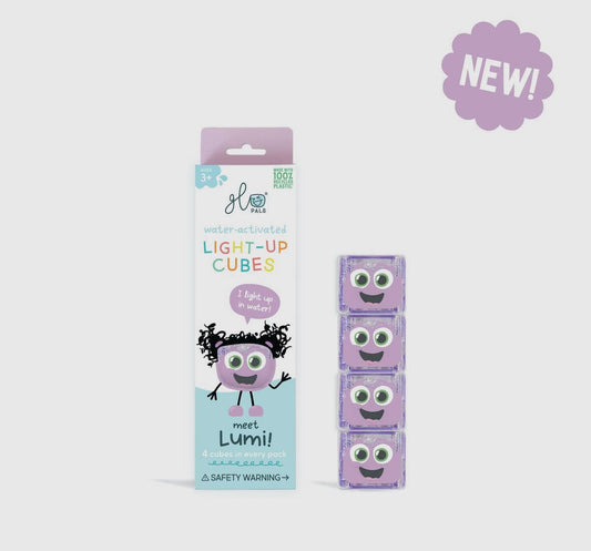 Cubes lumineux mauve Lumi pour le bain Glo pals