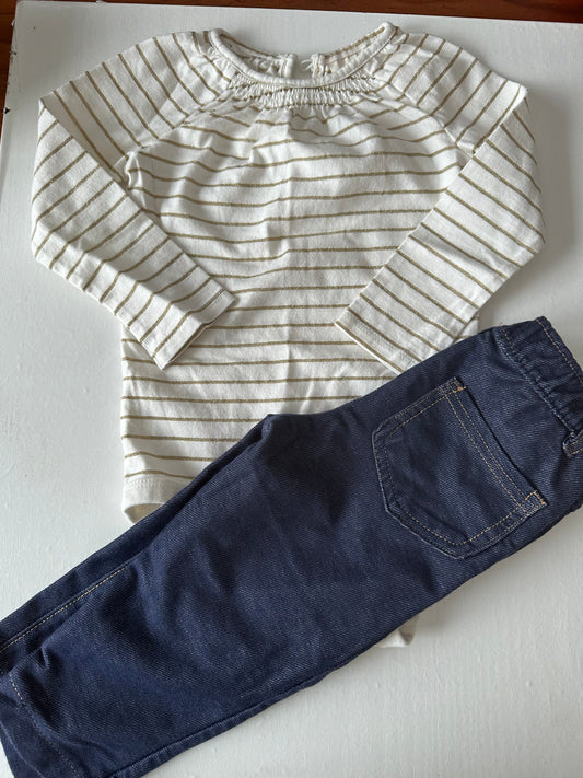 Ensemble 12mois - Boutique friperie le placard de Jeanne et cie