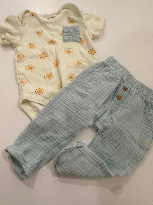 Ensemble 3-6m - Boutique friperie le placard de Jeanne et cie