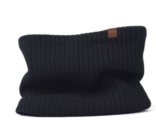 Foulard en tricot whistler noir - LP APPAREL - Boutique friperie le placard de Jeanne et cie