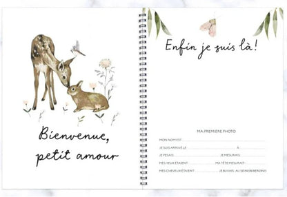 Livre Combo grossesse-bébé – Forêt en fleurs - Rainbows&lollipops - Boutique friperie le placard de Jeanne et cie