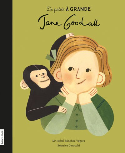 Livre Jane Goodall - Maria Isabel Sanchez veraga - Boutique friperie le placard de Jeanne et cie