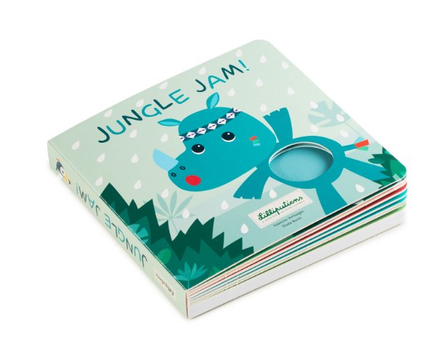 Livre sonore et tactile: Jungle Jam! - Boutique friperie le placard de Jeanne et cie