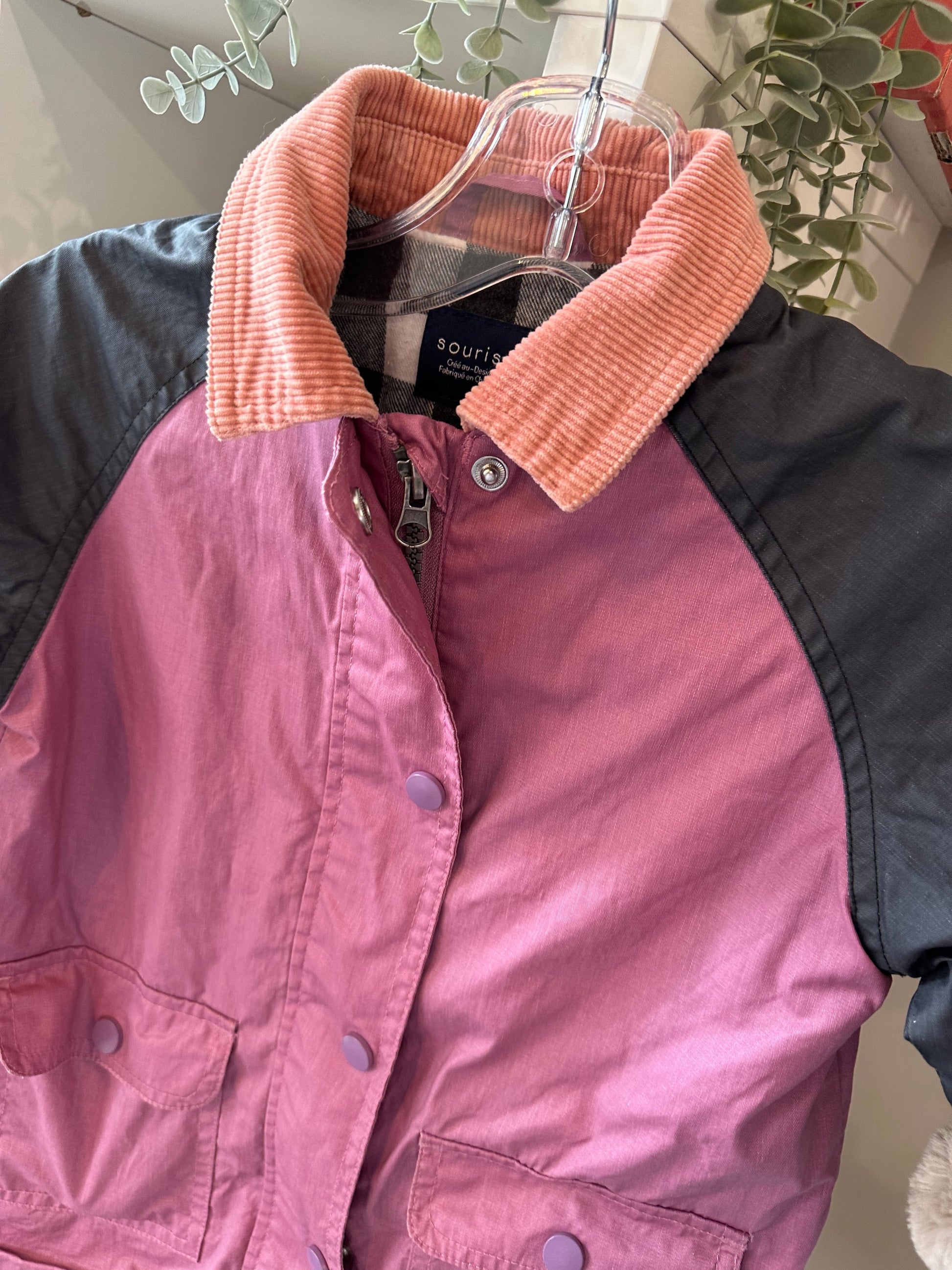 Manteau mi-saison 5ans - Boutique friperie le placard de Jeanne et cie