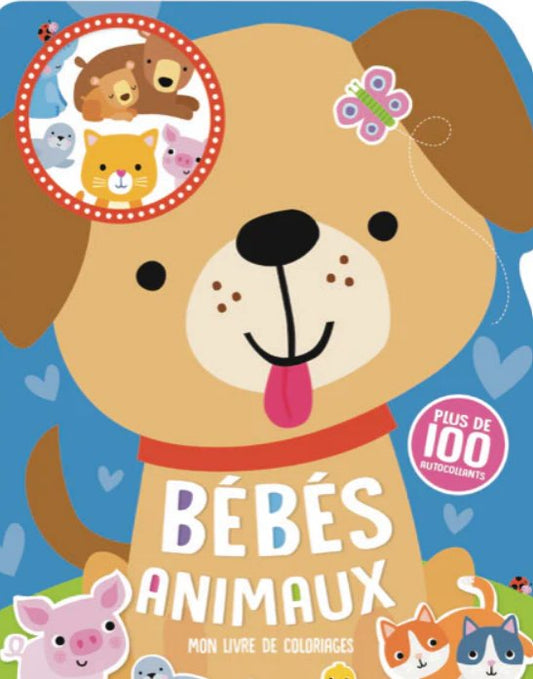 Mon livre de coloriage: bébés animaux - Boutique friperie le placard de Jeanne et cie