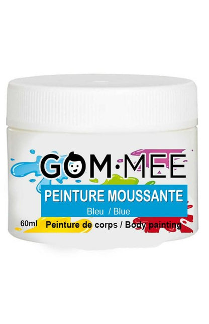 Peinture moussante nettoyant pour le corps Bleu 60g - gommee - Boutique friperie le placard de Jeanne et cie